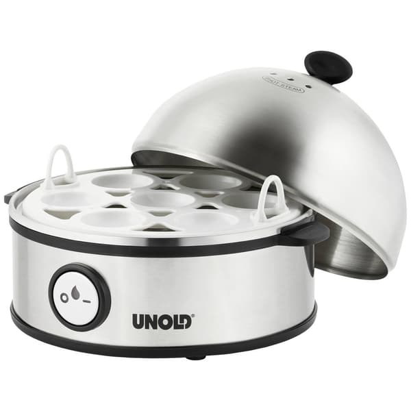 Unold Edel Äggkokare Kontrolljus, BPA-fri Rostfritt stål, Svart