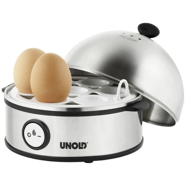 Unold Edel Äggkokare Kontrolljus, BPA-fri Rostfritt stål, Svart