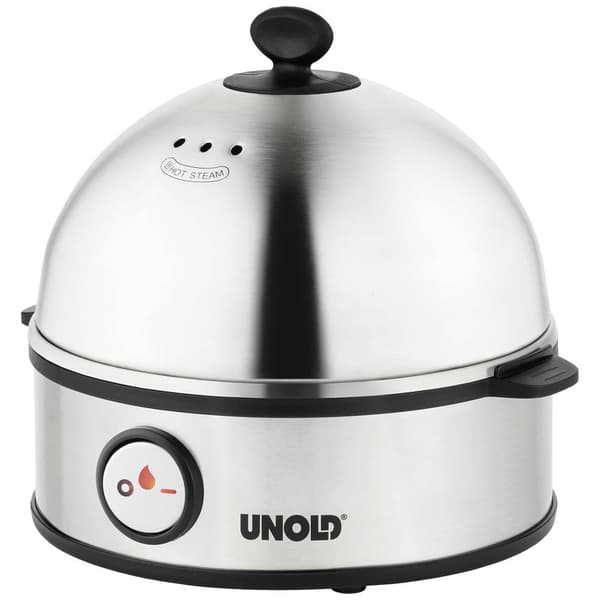 Unold Edel Äggkokare Kontrolljus, BPA-fri Rostfritt stål, Svart