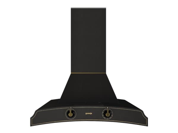 Gorenje Classico DK63MCLB - Panser - røykkanal - bredde: 60 cm - dybde: 50 cm - ekstraksjon og resirkulasjon (-) - med intern motor - antrasitt