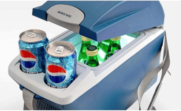 MOBICOOL MT08, Sininen, Valkoinen, 8 L, Sähkö, 12 V, 200 mm, 440 mm