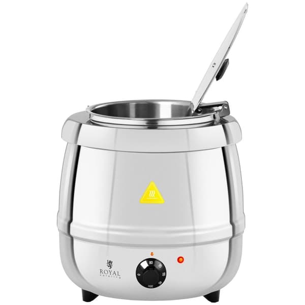 Royal Catering Elektrisk soppkittel - 10 L - 400 W - rostfritt stål