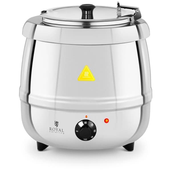 Royal Catering Elektrisk soppkittel - 10 L - 400 W - rostfritt stål