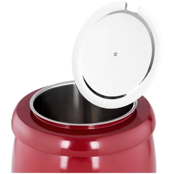 Royal Catering Elektrisk soppkittel - 10 L - Stål - Röd beläggning