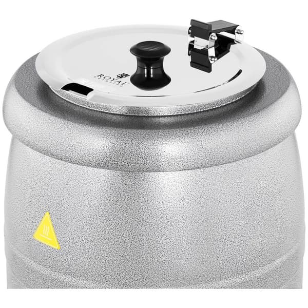 Royal Catering Elektrisk soppkittel - 10 L - Stål - Silverbeläggning