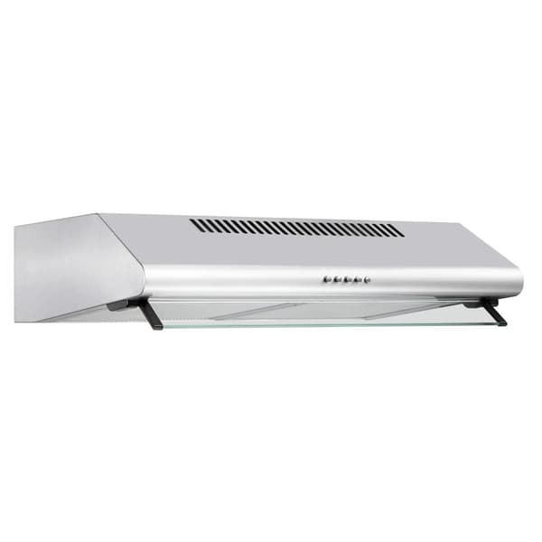 Scandomestic EMV 105 - Veggmontert hette - Produktmål, HxBxD: 150 x 600 x 500 mm - med intern motor - Sølv / Stål Rustfritt stål