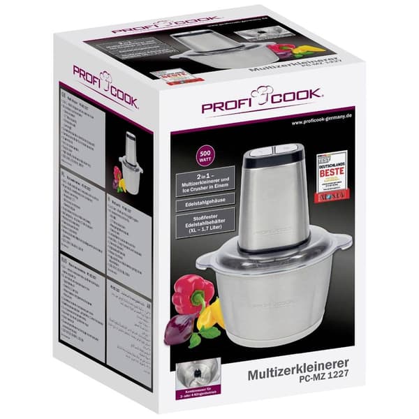 Profi Cook PC-MZ 1227 Multikniv 500 W Rostfritt stål