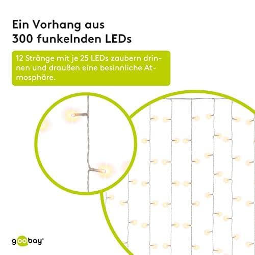 Goobay 300 LED-valoverho (57942)