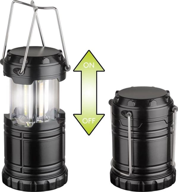 Goobay draglampa High Bright 250 LED campinglampa - Vit 6800K tältlampa