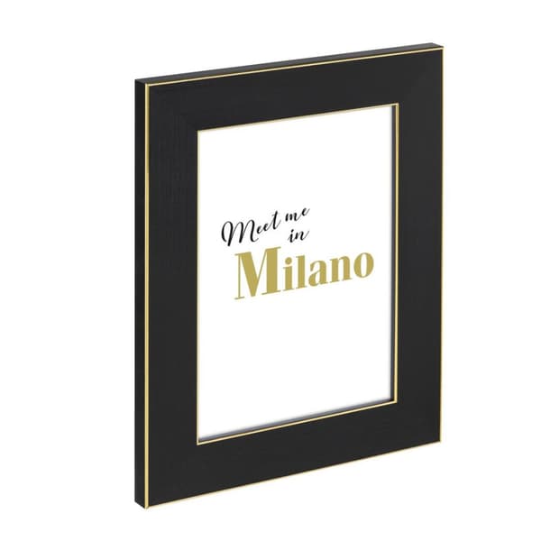 Hama Milano - Plast - Svart - Enkel bildram - Bord - 13 x 18 cm - Rektangulär (00068122)