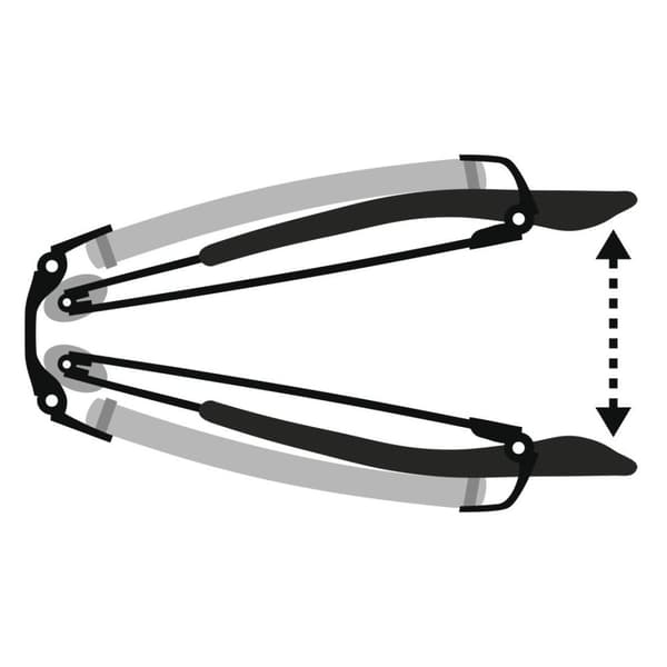 Hama hopfällbara läsglasögon kantlös metall +2,5 dpt