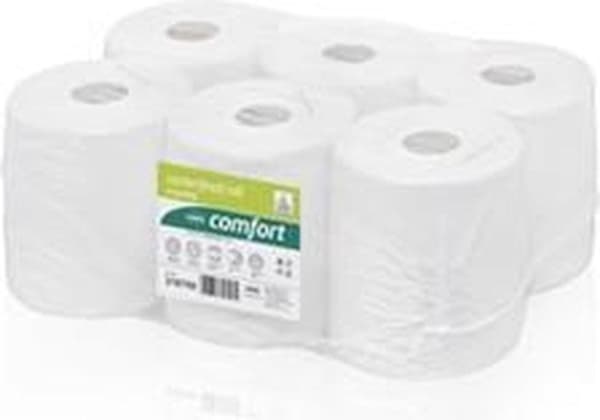 Wepa Comfort multirulle, 2-lags, 138m centerfremføring, pakke med 6 ruller