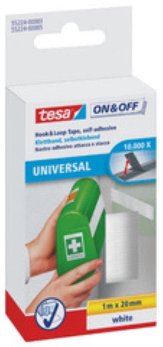 Tesa-Velcro Velcro 55225-ZW - 20 x 2500 mm - Sort
