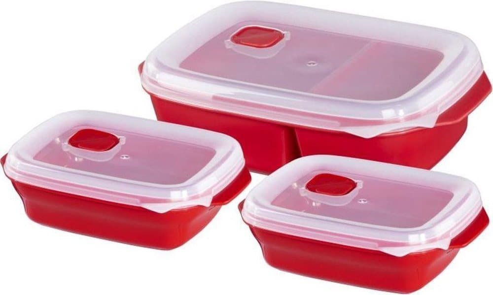 Xavax Microwave box startset, 3-delat, röd