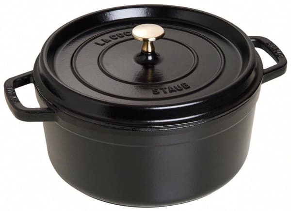 Staub - Kasserolle Rund 26cm Sort