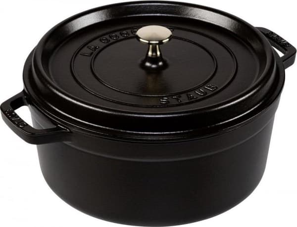 Staub - Kasserolle Rund 26cm Sort