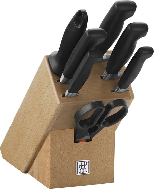 Zwilling FIRE STJERNET 8-delt knivblok - Bøg