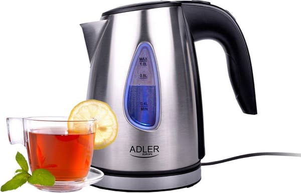 Adler AD 1203 - Vedenkeitin - johdoton - ruostumaton teräs - 1,0 L
