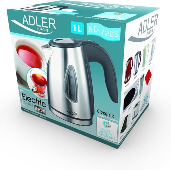 Adler AD 1203 - Vedenkeitin - johdoton - ruostumaton teräs - 1,0 L