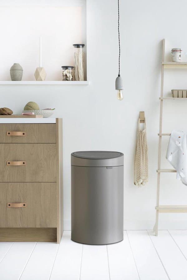 Brabantia Touch Bin Papperskorgen - 10+23 l - Platina