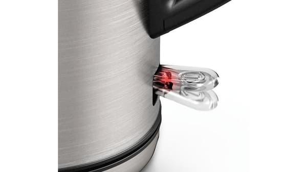 Bosch TWK4P440. Vattentankens kapacitet: 1,7 l. Effekt: 2400 W. Produktens färg: Svart, Rostfritt stål, Material hölje: Rostfritt stål, Vattennivåindi
