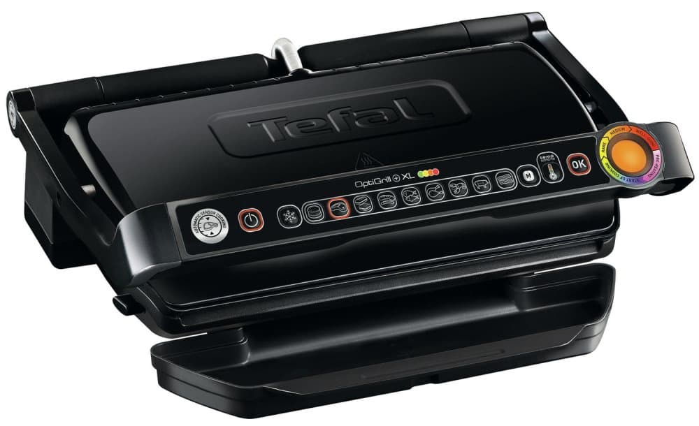Tefal Optigrill + XL kontaktgrill - 9 automatiska tillagningsprogram - GC 7228 BK