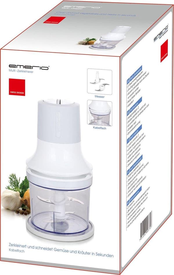 Emerio MC-122649.2 - Hackare - 4 blad - Innehåll 500ML - 2 hastigheter