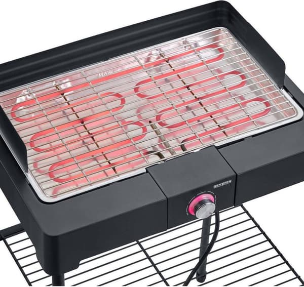 Severin PG 8566 Grill Fast Indikator Lys Sort