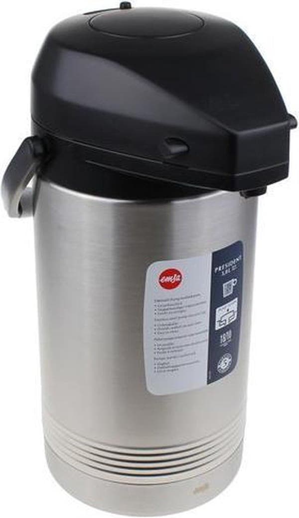 Emsa Termos Med Pump President Rostfritt Stål 3 Liter
