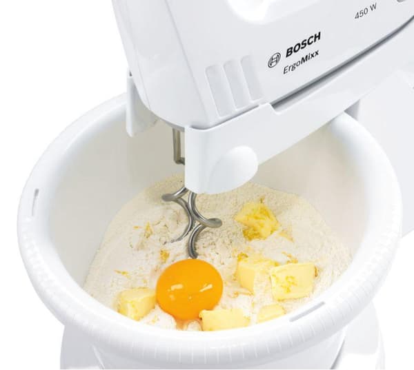 Bosch MFQ36460 ErgoMixx - Sekoitin - Sisältää sekoituskulhon - Valkoinen