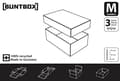 Miniatyrbild 6 av 6: BUNTBOX M presentask set grön (70-1)