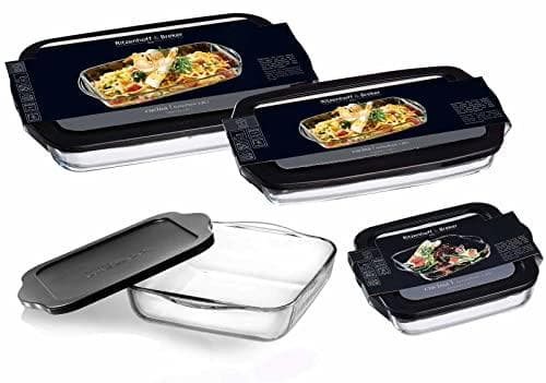 Flirt by R&B-vuoka Cucina, lasia, 3,2 litraa kannella, neliön muotoinen, mikroaaltouunin ja uunin kestävä, - 1 kpl (807240)