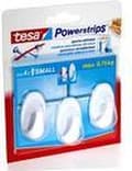 Miniatyrbillede 8 af 10: Tesa Powerstrips Small Oval - Hvid 3 stk
