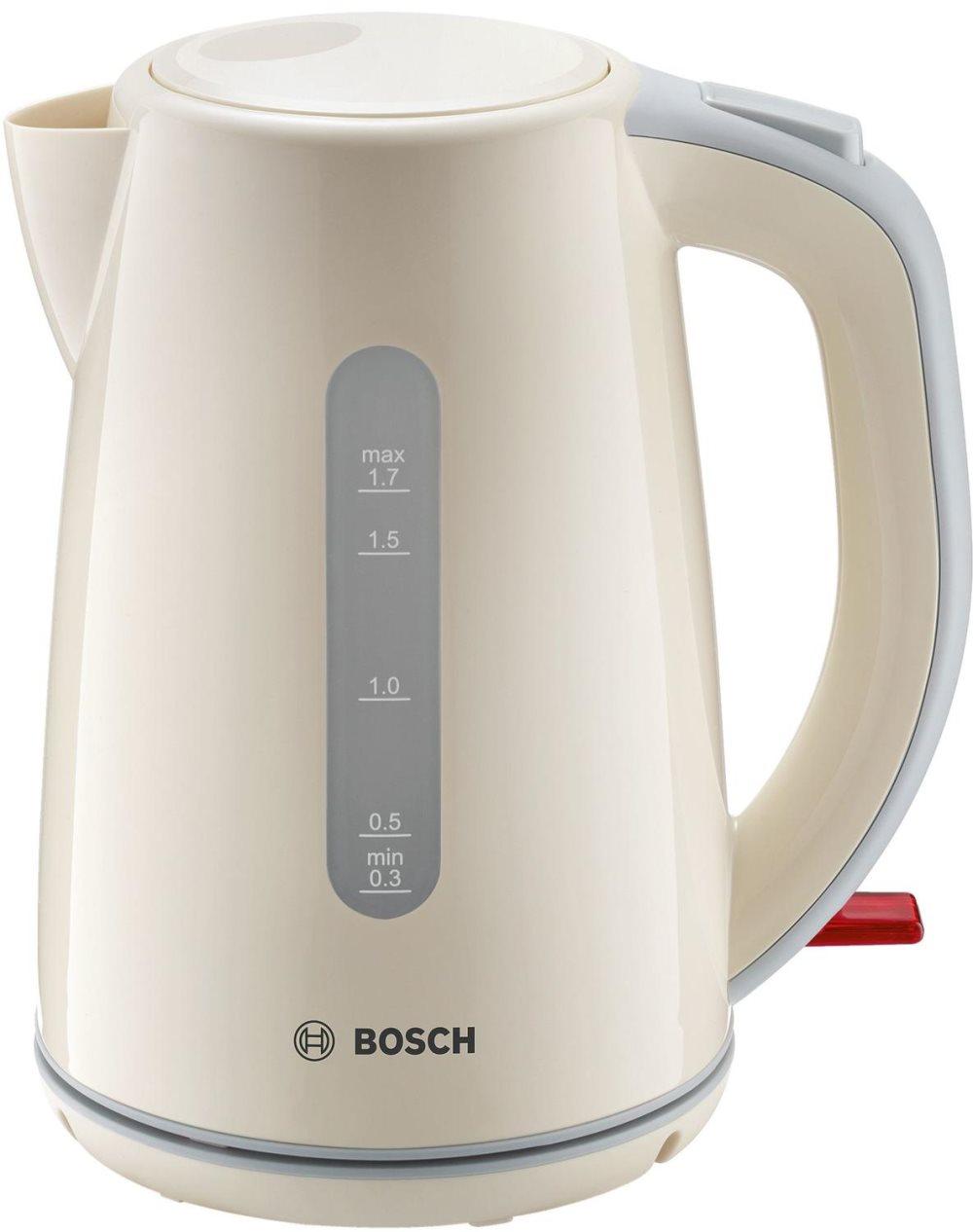 Bosch TWK7507 - Vattenkokare - 1,7l - 2200W - kräm (TWK7507)