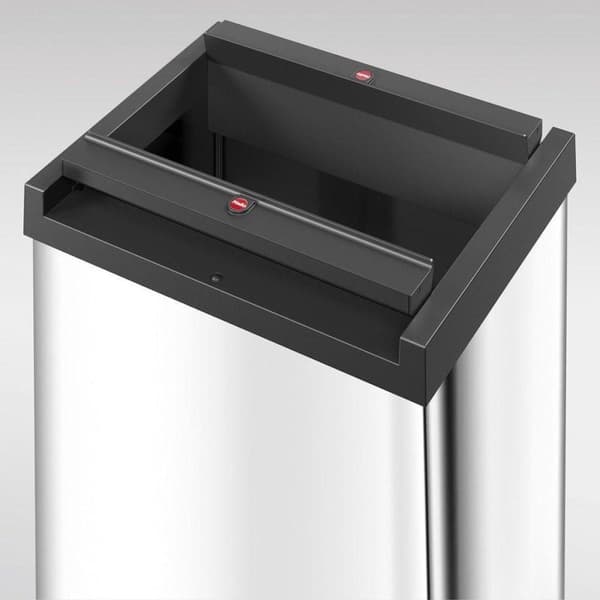 Hailo Big-Box Swing L Papperskorgen - 35 l - med rostfritt stål