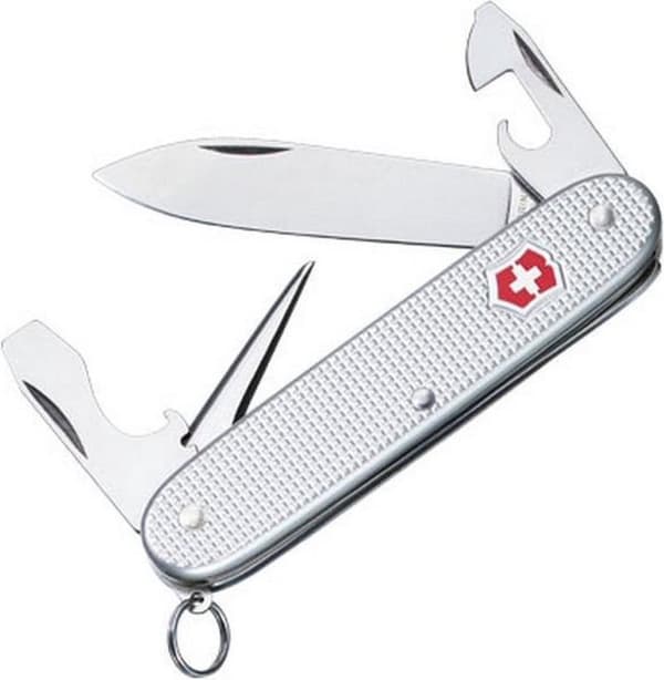 Victorinox Pioneer Fickkniv 8 Funktioner - Ribbad Alox