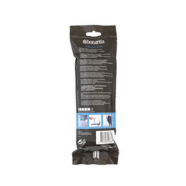 Brabantia PerfectFit affaldspose med snørelukning - 5 l - Kode W - 20 stk.