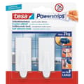 Pikkukuva 1 / 6: Tesa Powerstrips -koukut Trend Large - Valkoinen - 2 kpl