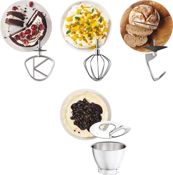 Kenwood KVC65.001WH Titanium Chef Baker - Foodprocessor - Hvid