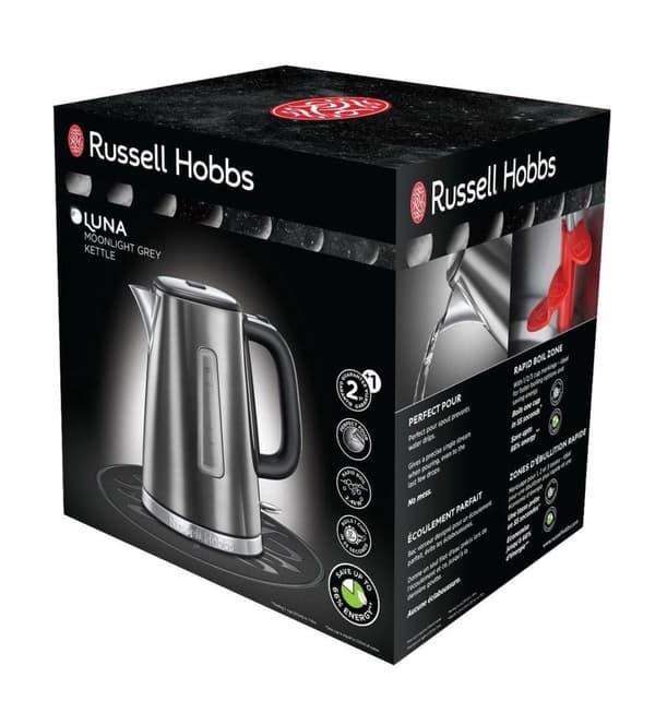 Russell Hobbs 23211-70 Luna Moonlight Grey - Kedel - Grå