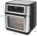 Miniatyrbillede 7 af 8: ProfiCook PC-FR 1200 H Single 11 l Fritstående 1500 W Airfryer Sort, Rustfrit stål