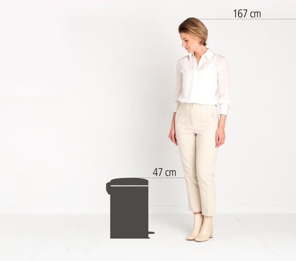Brabantia newIcon Roskakori - 20 l - Valkoinen