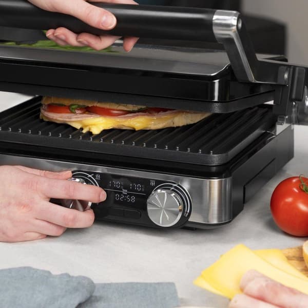 Princess 117310 Digital Grill Master Pro - Kontaktgrill - 2 justerbare termostater - Digitalt kontrolpanel