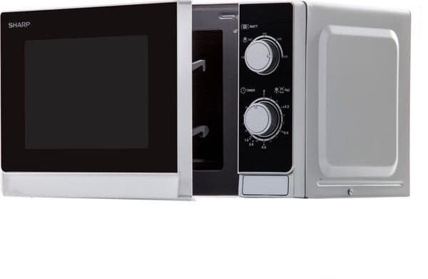 Sharp R200INW - Soolo mikroaaltouuni - hopea