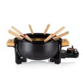 Miniatyrbild 2 av 5: Tristar FO-1108 Bamboo Fondue Pan – Fondueset för 8 personer – Lämplig för ost, olja, choklad och fond