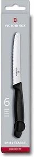 Miniatyrbillede 7 af 8: Victorinox Bordkniv 6 stk sort buet skaft