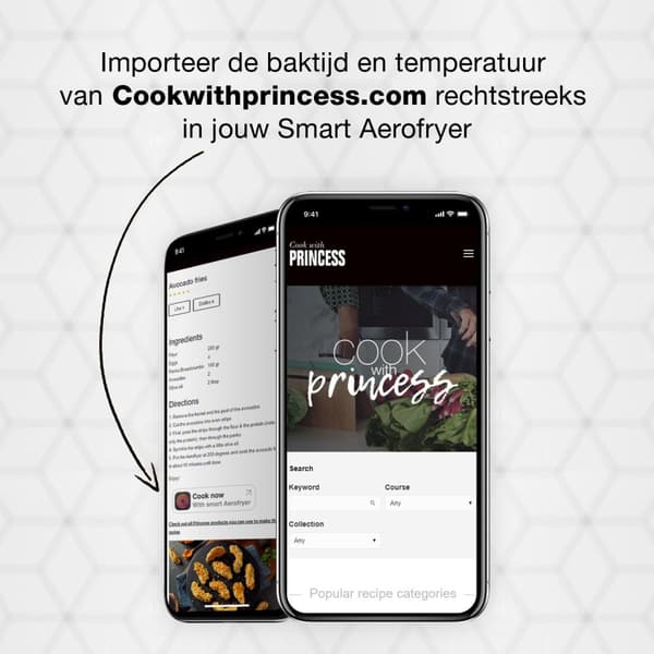 Princess 182037 Smart Aerofryer - Airfryer - HomeWizard Kitchen app