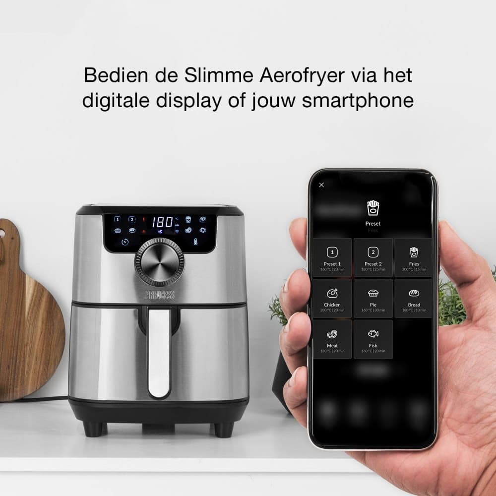 Princess 182037 Smart Aerofryer - Air fryer - HomeWizard Kitchen app