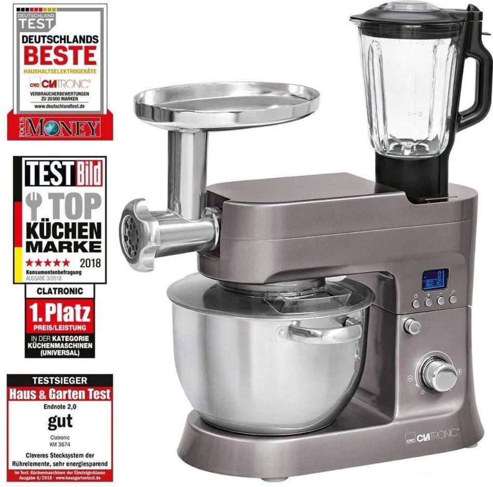 Clatronic KM 3674 matberedare 6,2 l Titanium 1200 W