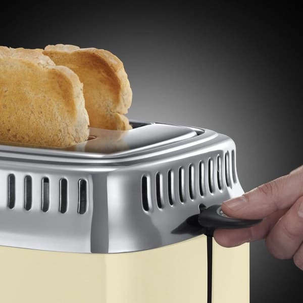 Russell Hobbs 21682-56 Retro Vintage Creme Brødrister - Creme